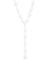 Emily In Paris Gold-plated Freshwater Pearl 16" Lariat Necklace In White