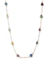 Emily In Paris Gold-tone Heart Stone Collar Necklace, 16" + 3" Extender In Multi