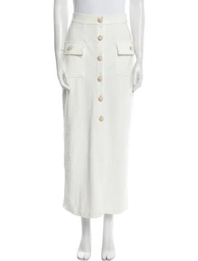 Pre-owned Emily In Paris X My Beachy Side Midi Length Skirt In White