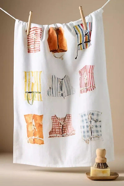 Emily Lex Studio Favorite Things Dish Towel In Blue