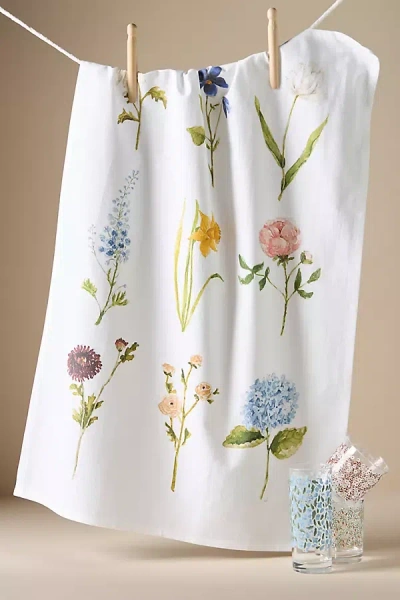 Emily Lex Studio Favorite Things Dish Towel In Orange