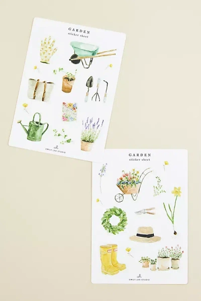 Emily Lex Studio Watercolor Stickers In White