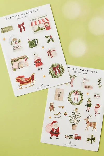 Emily Lex Studio Watercolor Stickers In Multi