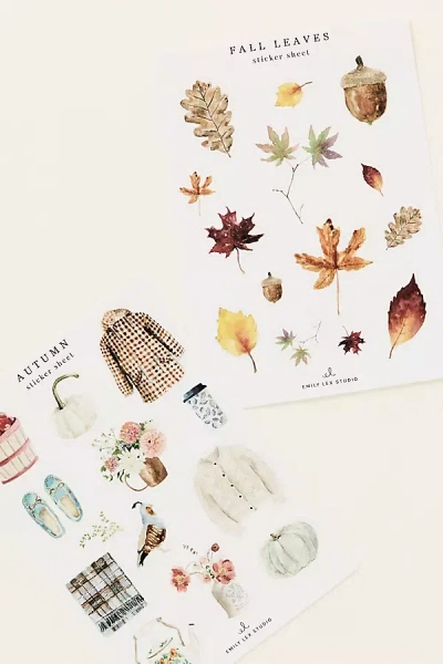 Emily Lex Studio Watercolor Stickers In Multi