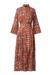 Emily Lovelock Agatha Dress In Nutshell In Multi