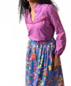 Emily Lovelock Candice Top In Mulberry In Purple