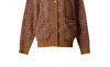 Emily Lovelock Carmen Cardigan In Nutshell In Multi