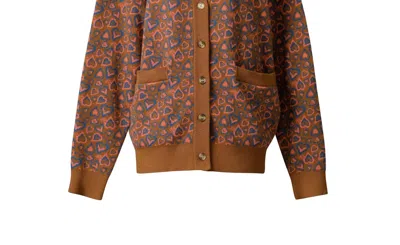 Emily Lovelock Carmen Cardigan In Nutshell In Multi