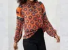 Emily Lovelock Emma Top In Orange In Orange