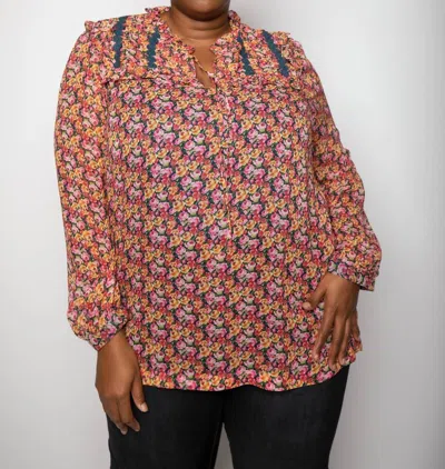 Emily Lovelock Floral Blouse In Penny Floral In Multi
