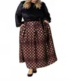 Emily Lovelock Hazel Long Sleeve Top - Plus In Black In Black