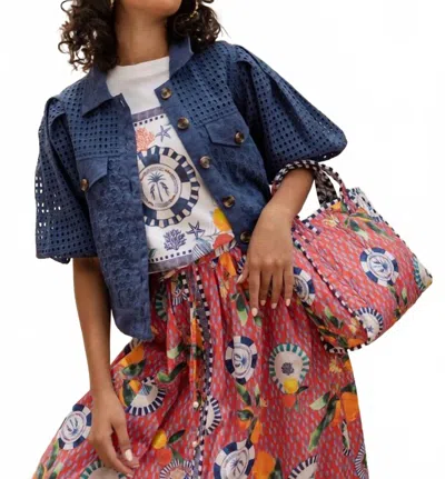 Emily Lovelock Judy Broder Jacket In Blue