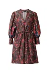 Emily Lovelock Noureen Dress In Sepia In Multi