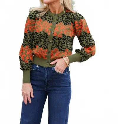 Emily Lovelock Sherry Cardigan Sweater In Sea Kelp In Multi