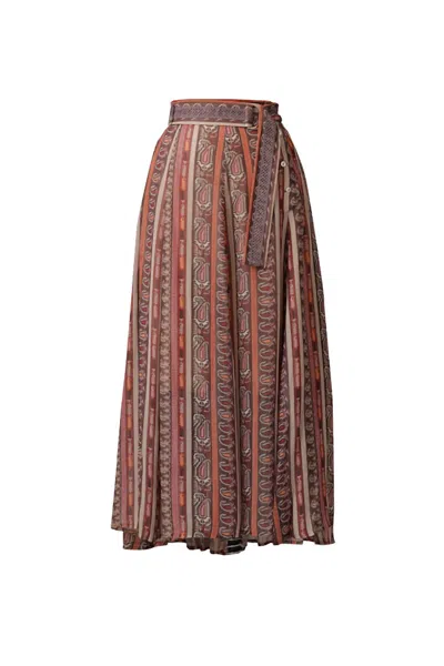 Emily Lovelock Women's Bella Skirt In Midnight Plum In Multi