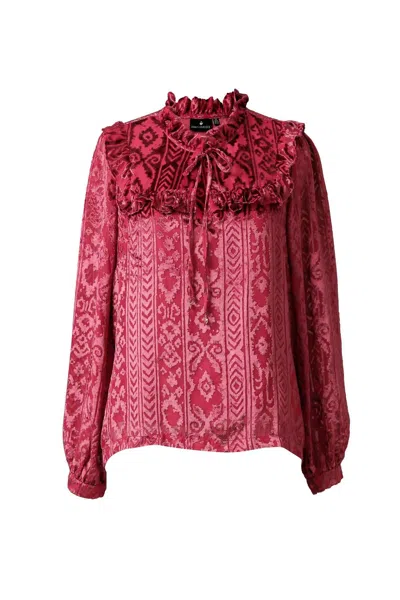 EMILY LOVELOCK WOMEN'S DAISY TOP IN CRIMSON