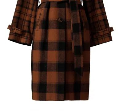 Emily Lovelock Women's Deborah Coat In Brown In Multi