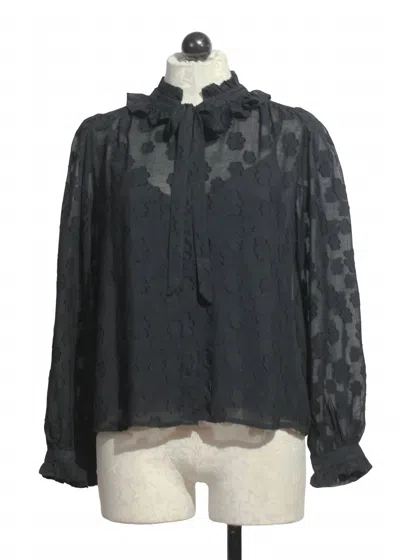 Emily Lovelock Women's Juliette Blouse In Black In Yellow