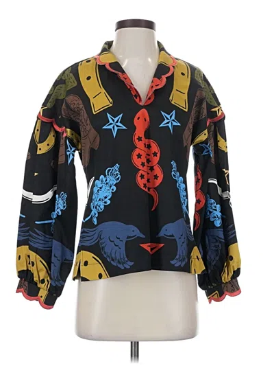 Emily Mccarthy 3/4 Sleeve Blouse In Black