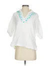Emily Mccarthy 3/4 Sleeve Blouse In Blue