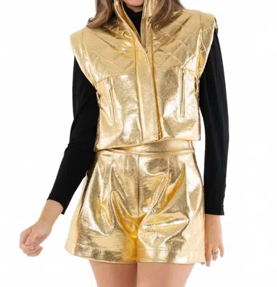 Emily Mccarthy Annie Vest In Gold