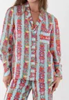 Emily Mccarthy Austin Top In Blue In Multi