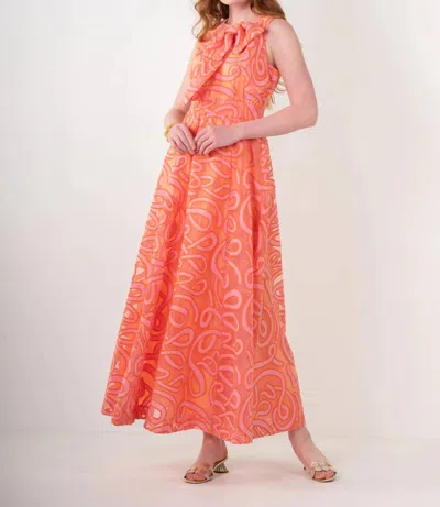 Emily Mccarthy Bella Maxi Dress In Coral