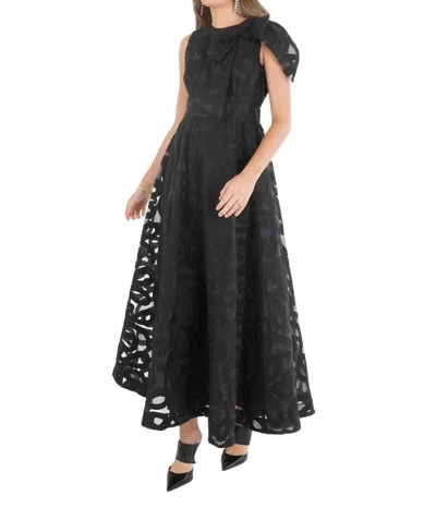 Emily Mccarthy Bella Organza Dress In Black