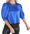 Emily Mccarthy Bella Top In Dazzling Blue In Blue