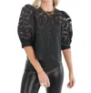 Emily Mccarthy Bella Top In Black In Multi