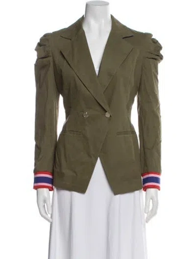 Pre-owned Emily Mccarthy Blazer In Green