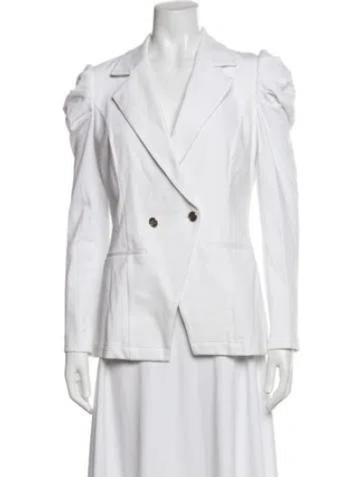 Pre-owned Emily Mccarthy Blazer In White