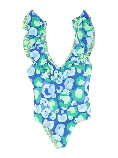 Pre-owned Emily Mccarthy Bodysuit In Blue