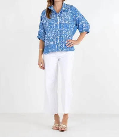 Emily Mccarthy Bonny Dolman Sleeves Top In Positano In Multi
