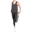 Emily Mccarthy Boxy Tank Top In Noir Cheetah In Multi