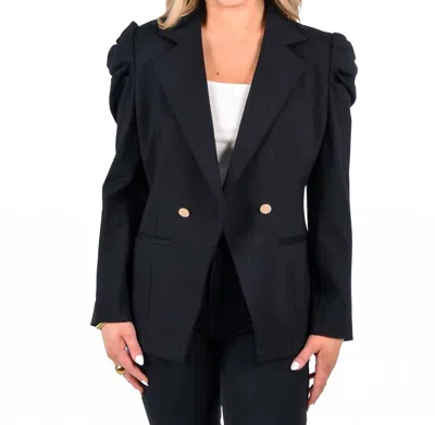 Emily Mccarthy Bradshaw Blazer In Black In Blue