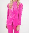 Emily Mccarthy Bradshaw Blazer In Fuchsia Fedora In Multi