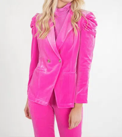 Emily Mccarthy Bradshaw Blazer In Fuchsia Fedora In Multi