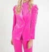 Emily Mccarthy Bradshaw Blazer In Fuchsia Fedora In Multi