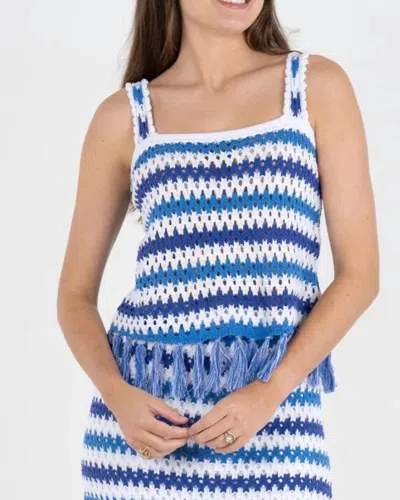 Emily Mccarthy Capri Knit Tank In Amalfi In Blue
