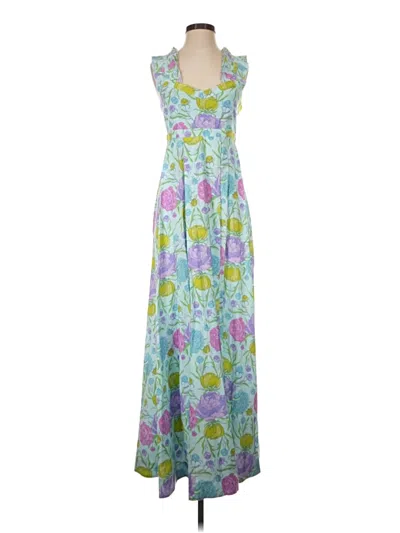 Pre-owned Emily Mccarthy Casual Dress In Blue