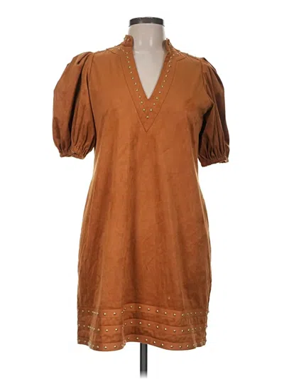 Pre-owned Emily Mccarthy Casual Dress In Brown