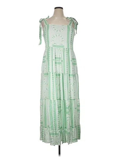 Pre-owned Emily Mccarthy Casual Dress In Green
