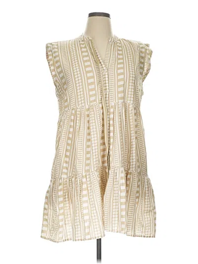 Pre-owned Emily Mccarthy Casual Dress In Ivory