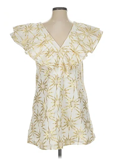 Pre-owned Emily Mccarthy Casual Dress In Ivory
