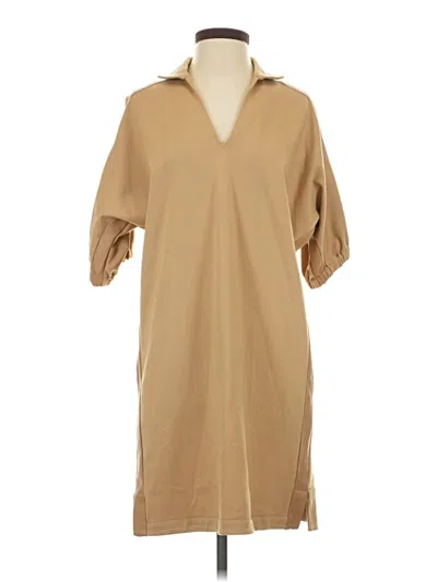 Pre-owned Emily Mccarthy Casual Dress In Tan