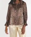 Emily Mccarthy Charlotte Top In Lady Leopard In Brown