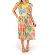 Emily Mccarthy Chloe Dress In Geo In Multi