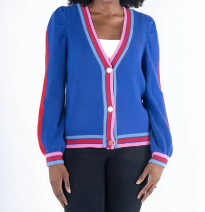 Emily Mccarthy Clara Cardigan In Bauhaus Stripe