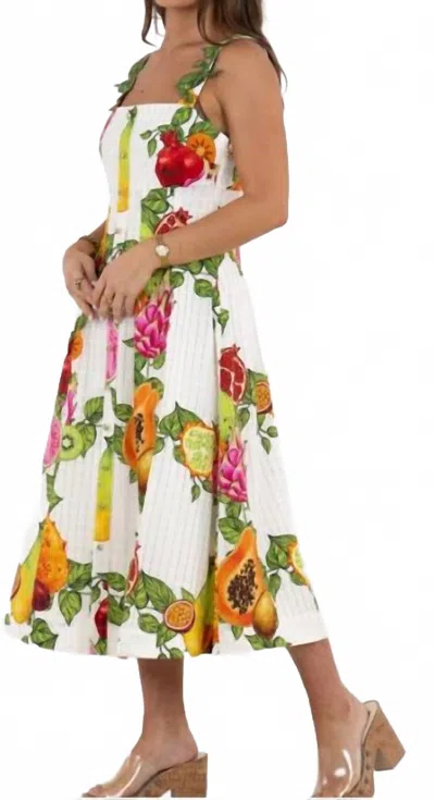 Emily Mccarthy Constance Dress In Trellis Grove In Multi